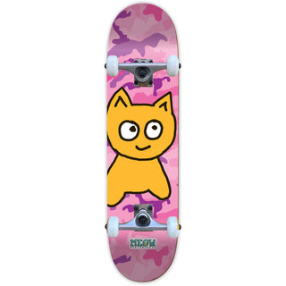 Meow Skateboard Complete Big Cat Pink Camo 7.25" x 30" Mini