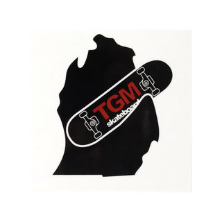 TGM Skateboards Michigan Skateboarding Sticker - Black