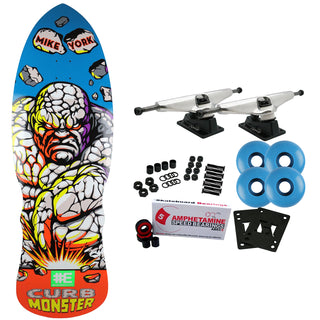 Everybody Skates Skateboard Complete Mike York Curb Monster Standard 9.5" x 33"