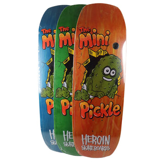 Heroin Premium Skateboard Complete Mini Pickle (Assorted) 9.5" x 29.5" Slappy Trucks OJ Wheels and Quantum Snot Particles Bearings