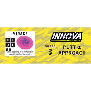 Innova Disc Golf DX Mirage Putting Disc 3/4/-3/0 White/Blue 171 grams