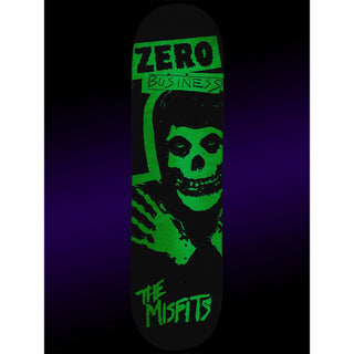 Zero Skateboard Deck Misfits Zero Business Glow 8.25" x 31.9"