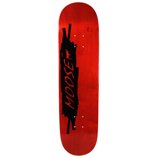MOOSE Skateboard Deck Scribble Black Red 8.0"