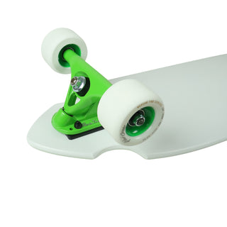 Moose Longboard Complete Egret Pintail 9" x 46" Paris Trucks Blood Orange Wheels