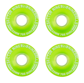 Sector 9 Longboard Wheels Nineballs Green 58mm 78A