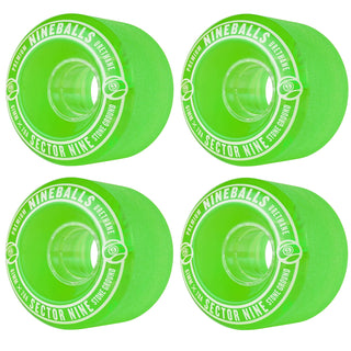 Sector 9 Longboard Wheels Nineballs Green 61mm 78A