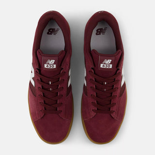 New Balance Numeric Skateboard Shoes 430 Burgundy/White