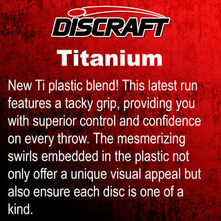Discraft Disc Golf Titanium Venom Distance Driver 13/5/0/3 Purple Pink/Cubic Prisms 167-169g