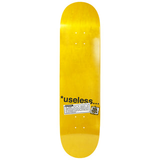 New Deal Skateboard Complete Useless Wooden Toys PAL Popsicle Yellow 8.25" x 32"