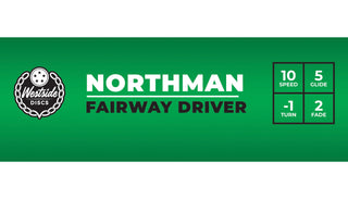 Westside Disc Golf Tournament Northman Fairway Driver 10/5/-1/2 Blue/White 175 grams