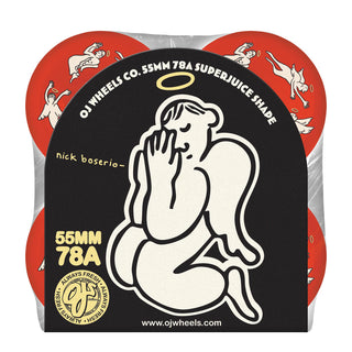 OJ Skateboard Wheels 55mm Nick Boserio Holy Angels Mini Super Juice 78A Red