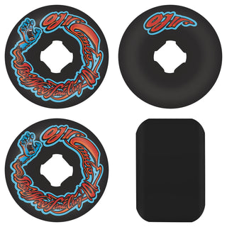 OJ Skateboard Wheels 56mm Screaming Hand Chubbies 101A Black