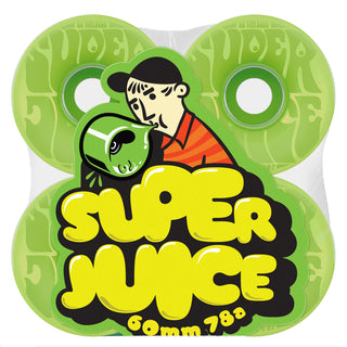 OJ Skateboard Wheels 60mm Bubble Gum Super Juice 78A Transparent Green