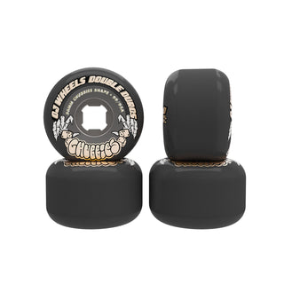 OJ Skateboard Wheels 56mm Double Duro Chubbies 99A/95A Black