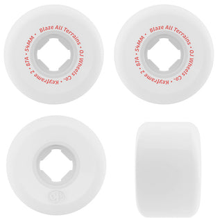 OJ Skateboard Wheels 54mm Keyframe 2 87A White