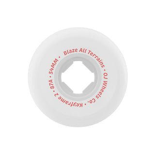 OJ Skateboard Wheels 54mm Keyframe 2 87A White