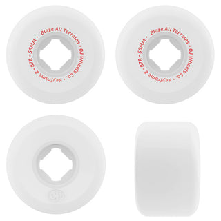 OJ Skateboard Wheels 56mm Keyframe 2 87A White