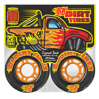 OJ Skateboard Wheels 70mm Thunder Juice Dirt Tires 78A Black