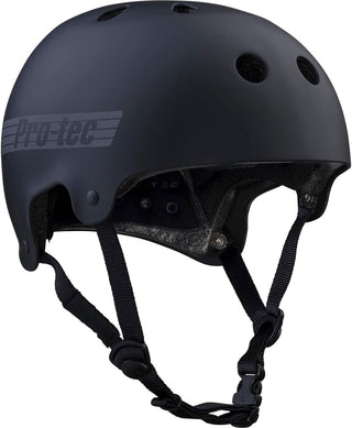 Pro Tec Skateboard Helmet Old School Certified Matte Black/Reflective Size M