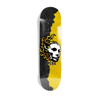 Opera Skateboard Deck Woolley Fire Black/Yellow 8.5"