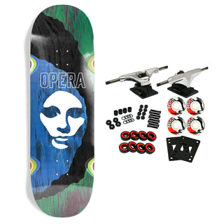 Opera Skateboard Complete Triple Torn Big Mask 10" x 31.85"