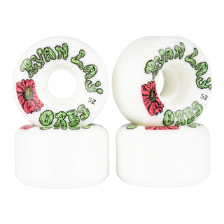 Krux Skateboard Trucks DLK Raw 8.25" Welcome Specter 52mm, Bones Reds Bearings