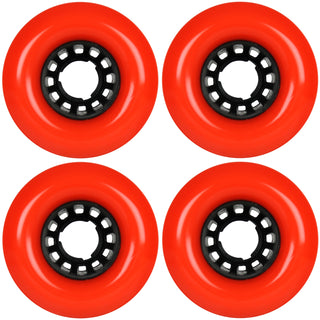 Longboard Wheels 76mm Smooth Orange Spider Hub USA Made 78A