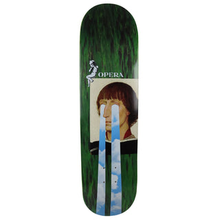 Opera Rider Stock Skateboard Deck Jake Familton Drama Dark Green 8.0" x 31.5"