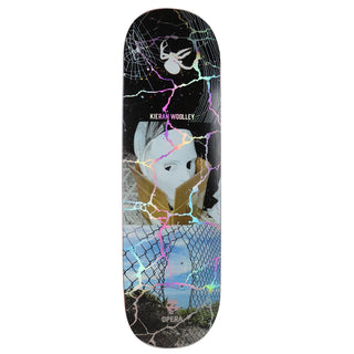 Opera Rider Stock Skateboard Deck Nick Papa Caged Silver 9.0" x 33"
