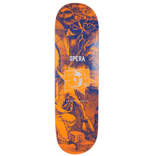 Opera Rider Stock Skateboard Deck Clay Kriener Dimensions Orange 8.75" x 32"