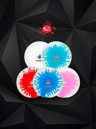Latitude 64 Disc Golf Opto-Ice Splash Fuse Midrange 5/6/-1/0 Pink/Silver 178 grams