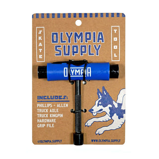 Olympia Supply Skateboard All In One Tool Blue T-Shape
