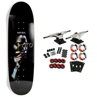 Opera Skateboard Complete Spectator Football Shape Black 9.0" x 31.8"