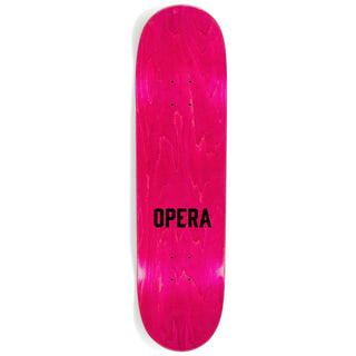 Opera Skateboard Complete Face White 3D Checkers 8.5" x 32"
