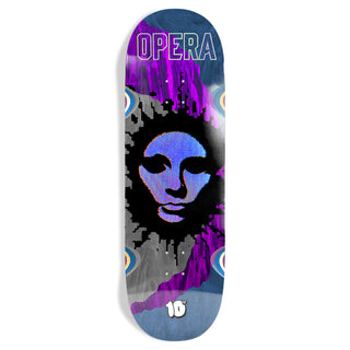 Opera Skateboard Deck Fatties RGB Mask Purple/Blue 10" x 31.85"
