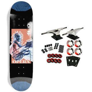 Opera Skateboard Complete Le Pompe Pop Slick Black/Blue 8.625" x 32"