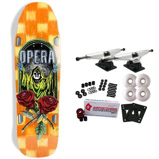 Opera Skateboard Complete Secret Society Yellow/Orange 9.5" x 32"