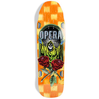 Opera Skateboard Deck Secret Society Yellow/Orange 9.5" x 32"