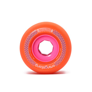 Orangatang Longboard Wheels Beefcake Orange 73mm 80A with Loaded Jehu V2 Bearings