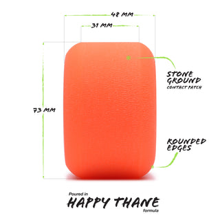 Orangatang Longboard Wheels Beefcake Orange 73mm 80A