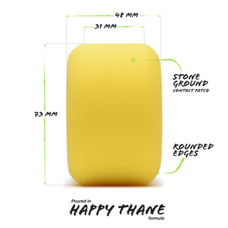 Orangatang Longboard Wheels Beefcake Yellow 73mm 86A