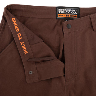 Independent Trucks Pants Built To Grind Utility Chocolate