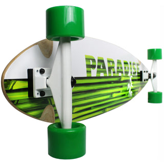 Paradise Longboard 9.75" x 41" Bamboo Inlay Stalks Concave Pintail Shape