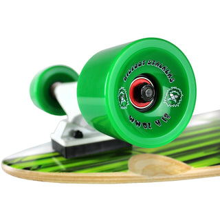 Paradise Longboard 9.75" x 41" Bamboo Inlay Stalks Concave Pintail Shape
