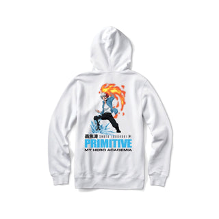Primitive Skateboards Hoody My Hero Academia Flashfreeze Heatwave Pullover White