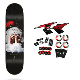 Plan B Skateboard Complete Moon Shot Black 8.125" x 31.75"