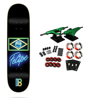 Plan B Skateboard Complete Felipe Gustavo Neon 7.75" x 31.625"