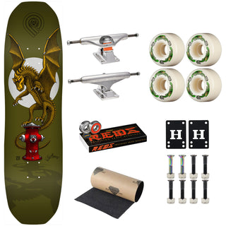 Powell Peralta Skateboard Andy Anderson Hydrant Maple 8.45" Premium Independent + Dragon Formula Complete Kit