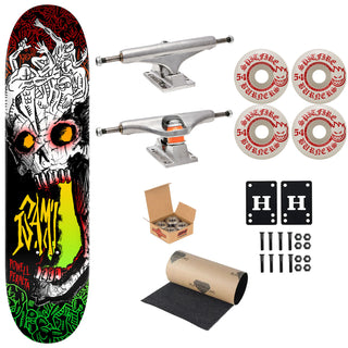 Powell Peralta Premium Skateboard Isamu Yamamoto Skull 8.0" Independent Trucks, Spitfire Wheels, Indy Bearings