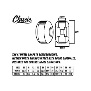 Spitfire Skateboard Wheels 56mm F4 99A Radioactive Classic Natural